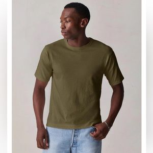 Olive Buck Mason Field Spec Cotton T-shirt